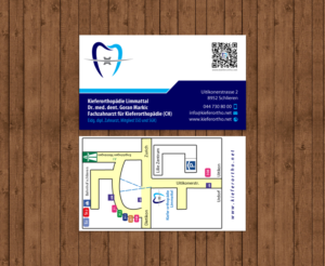 Business Card Design by chandrayaan.creative for Kieferorthopädie Limmattal GmbH | Design: #14545261