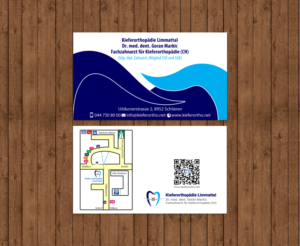 Business Card Design by chandrayaan.creative for Kieferorthopädie Limmattal GmbH | Design: #14545519