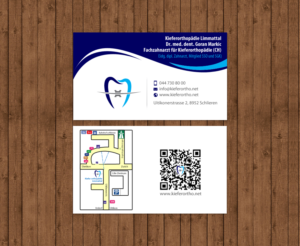 Business Card Design by chandrayaan.creative for Kieferorthopädie Limmattal GmbH | Design: #14545531