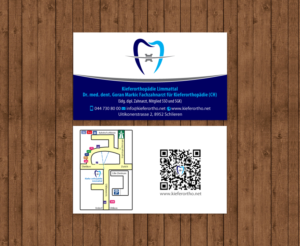 Business Card Design by chandrayaan.creative for Kieferorthopädie Limmattal GmbH | Design: #14545534