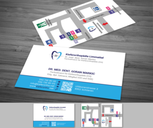 Visitenkarten-Design von Graphic Flame für Kieferorthopädie Limmattal GmbH | Design: #14552268