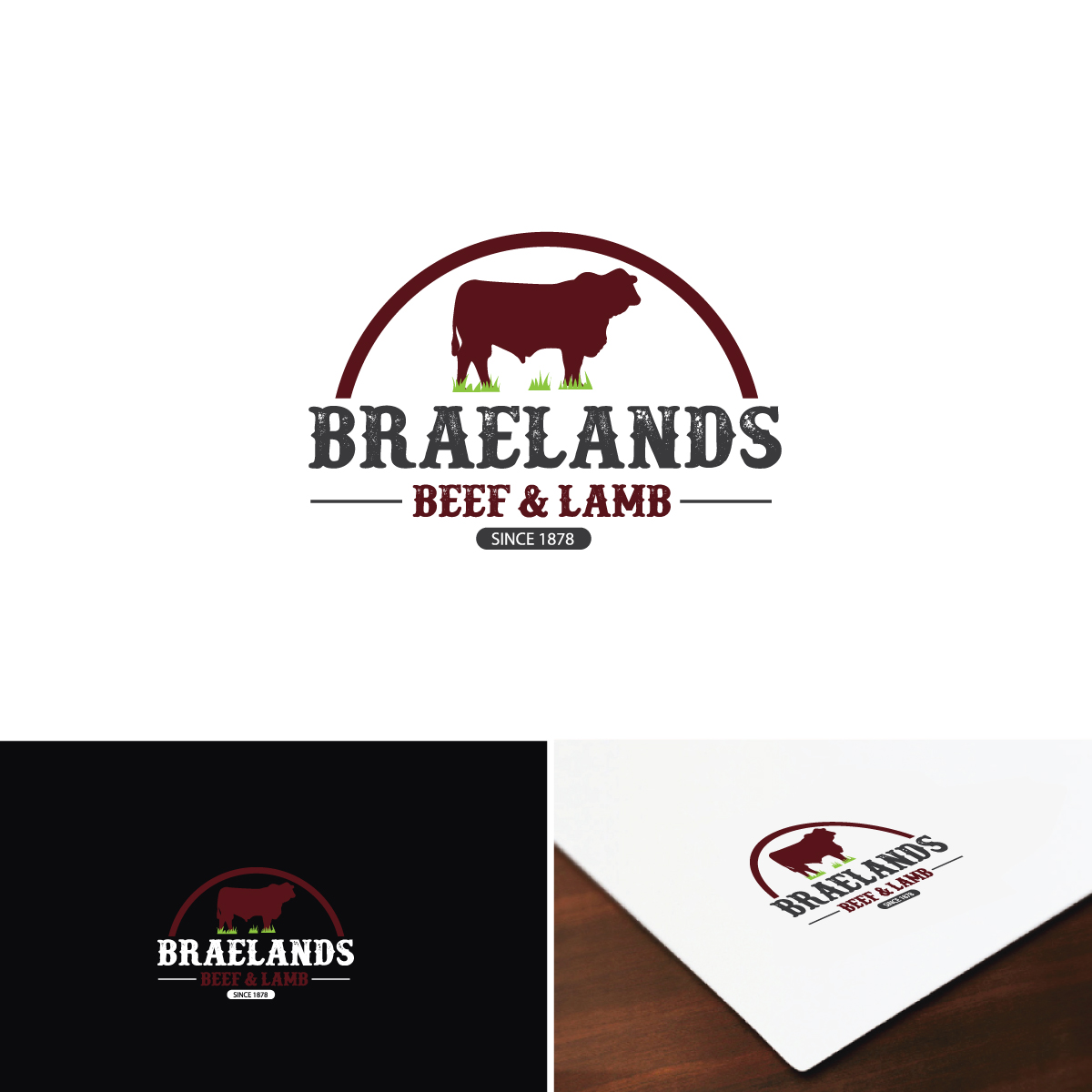 Logo Design by e-graphics for Braelands Beef & lamb Pty Ltd | Design #14560585