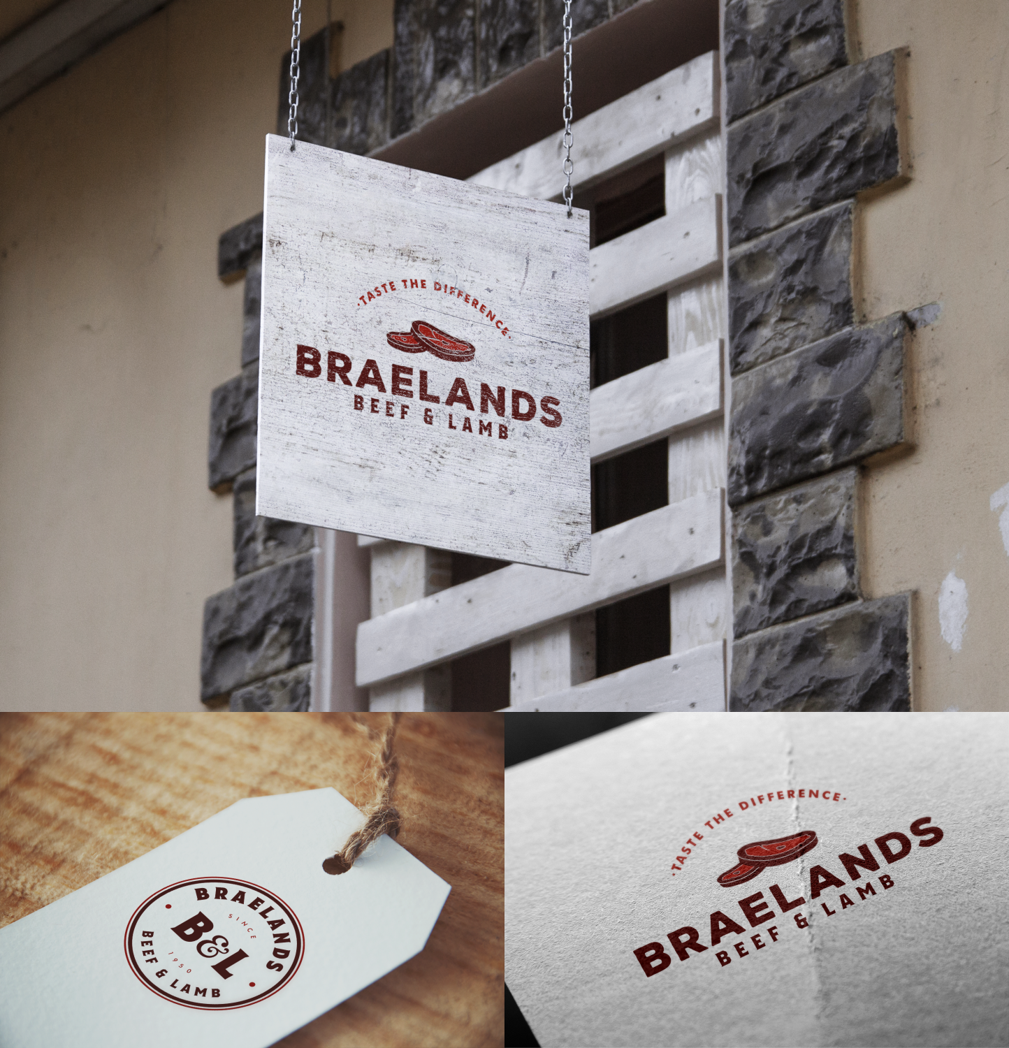 Logo Design by Ankit Bhattarai for Braelands Beef & lamb Pty Ltd | Design #14545722