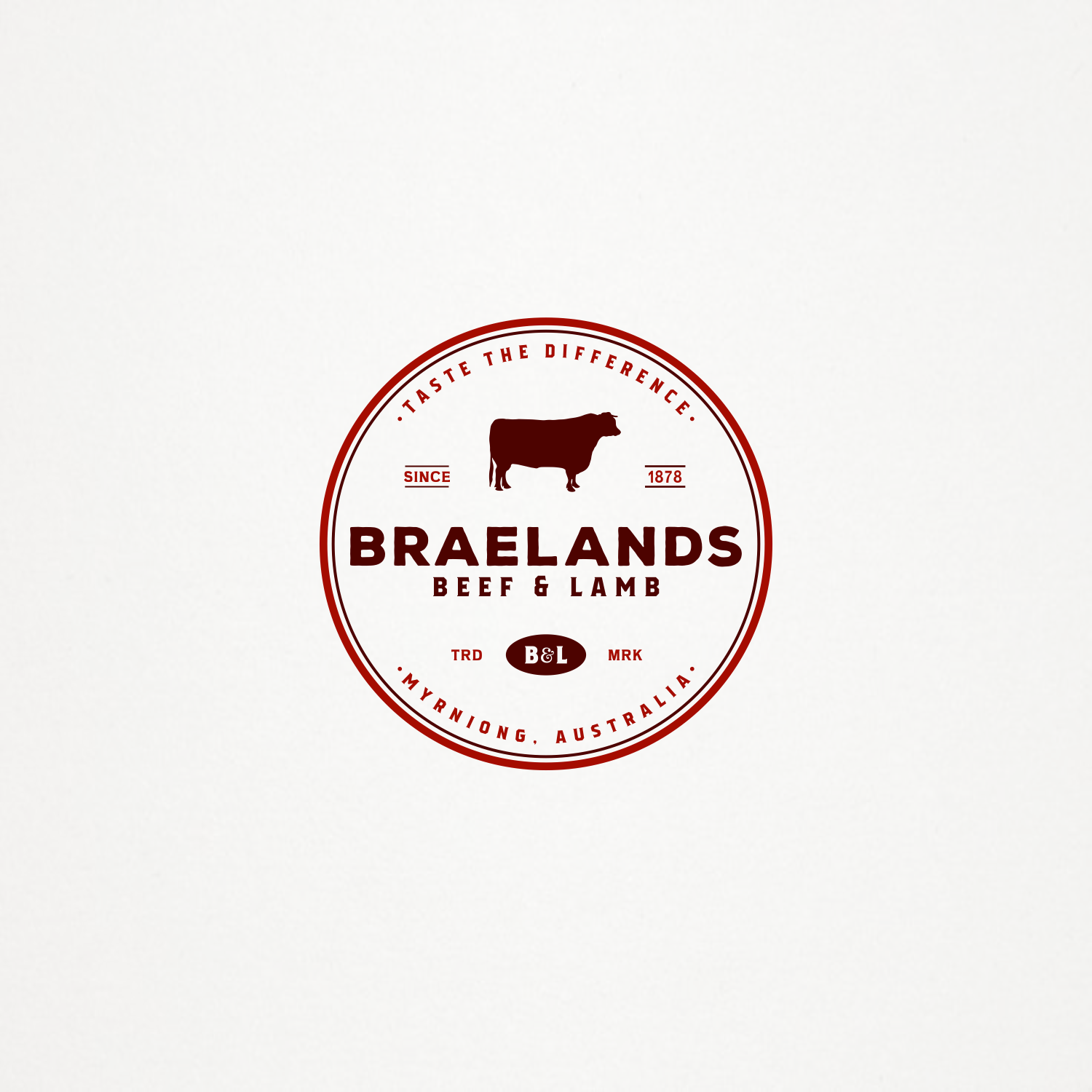 Logo Design by Ankit Bhattarai for Braelands Beef & lamb Pty Ltd | Design #14574176