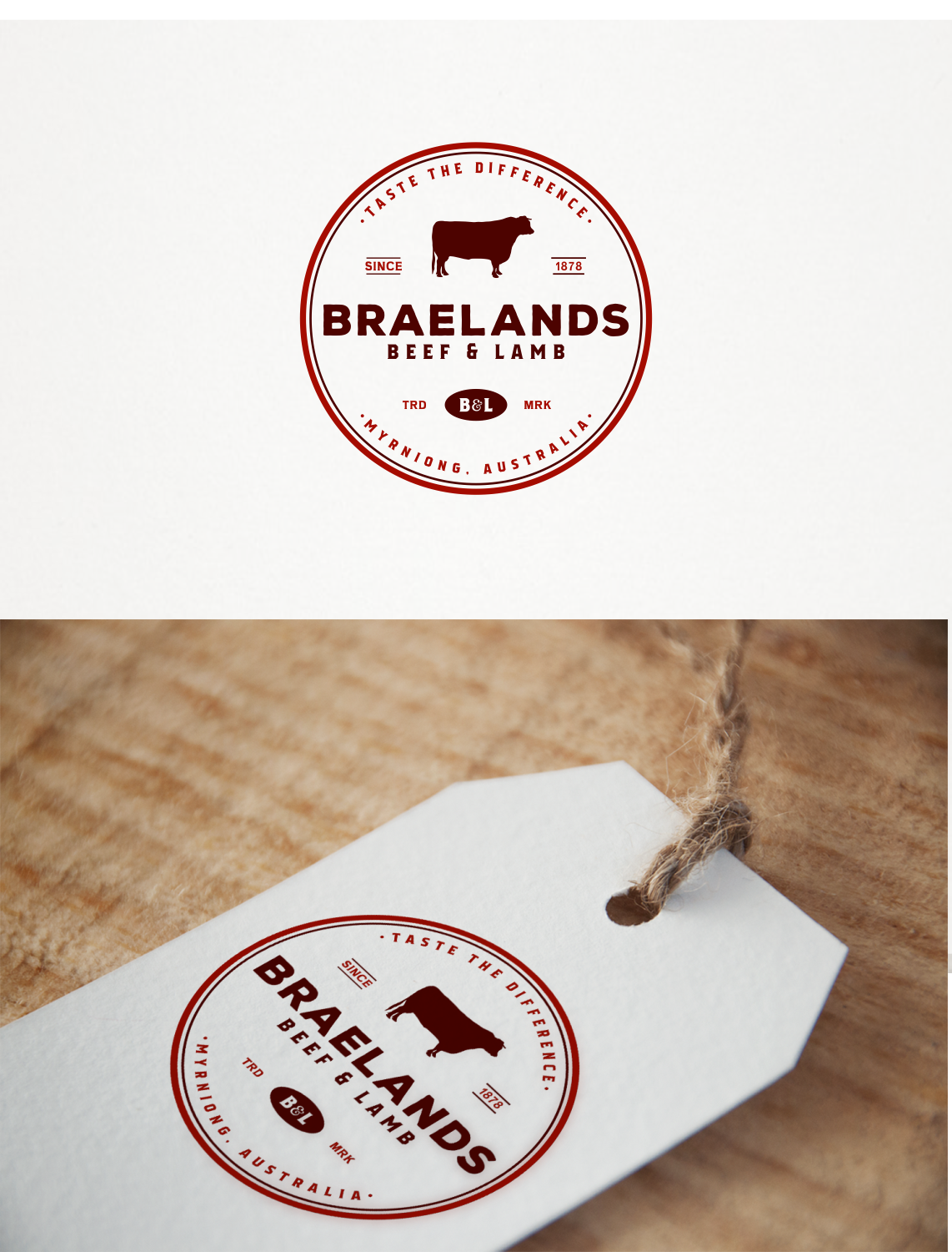 Logo Design by Ankit Bhattarai for Braelands Beef & lamb Pty Ltd | Design #14574177