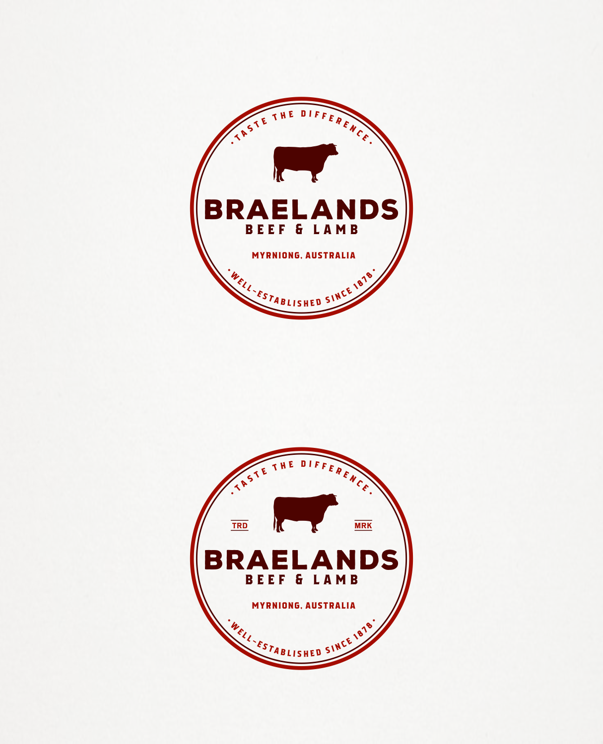 Logo Design by Ankit Bhattarai for Braelands Beef & lamb Pty Ltd | Design #14589265