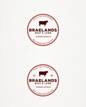 Logo Design by Ankit Bhattarai for Braelands Beef & lamb Pty Ltd | Design: #14589265