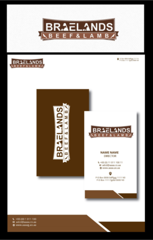 Logo Design by zebronicgraphic for Braelands Beef & lamb Pty Ltd | Design: #14581586