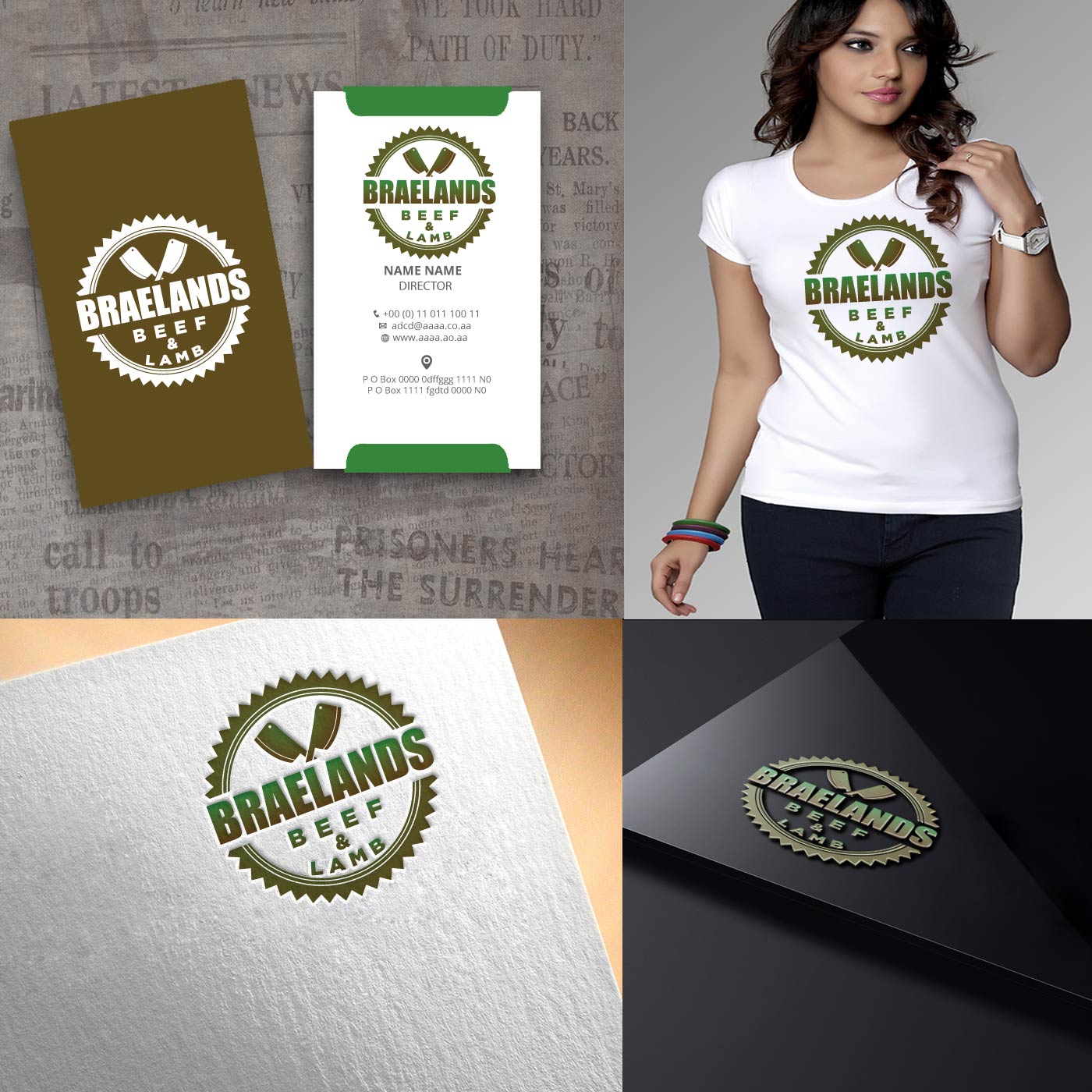 Logo Design by zebronicgraphic for Braelands Beef & lamb Pty Ltd | Design #14581591