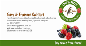 Kookaberry Berry Farm | Design de Carte de Visite par Alex Petersen