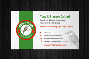Kookaberry Berry Farm | Design de Carte de Visite par Owaisias