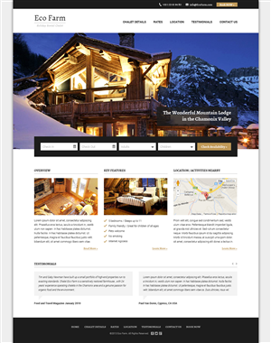 Our Chalet for rent needs a new website | Design Wordpress par MIND