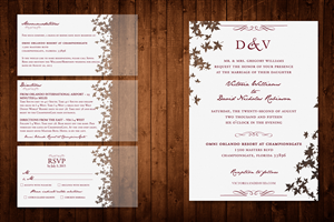 Cool wedding invitation