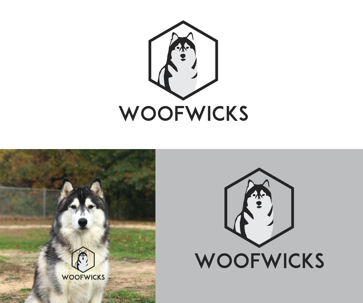 Logo Design by :: for WoofWicks | Design #14546365