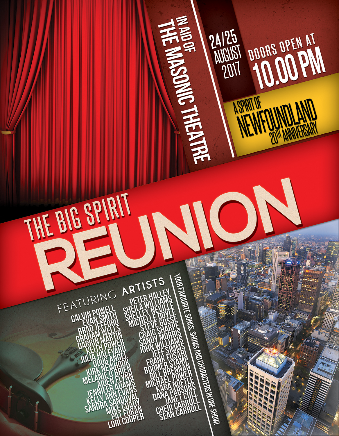 Flyer Design by EdgeDesignsYe for Spirit of Newfoundland Productions | Design #14594717
