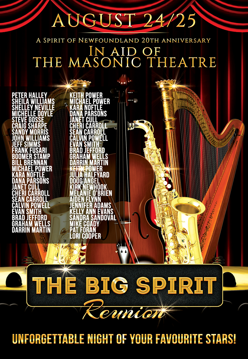 Flyer Design by EdgeDesignsYe for Spirit of Newfoundland Productions | Design #14594924