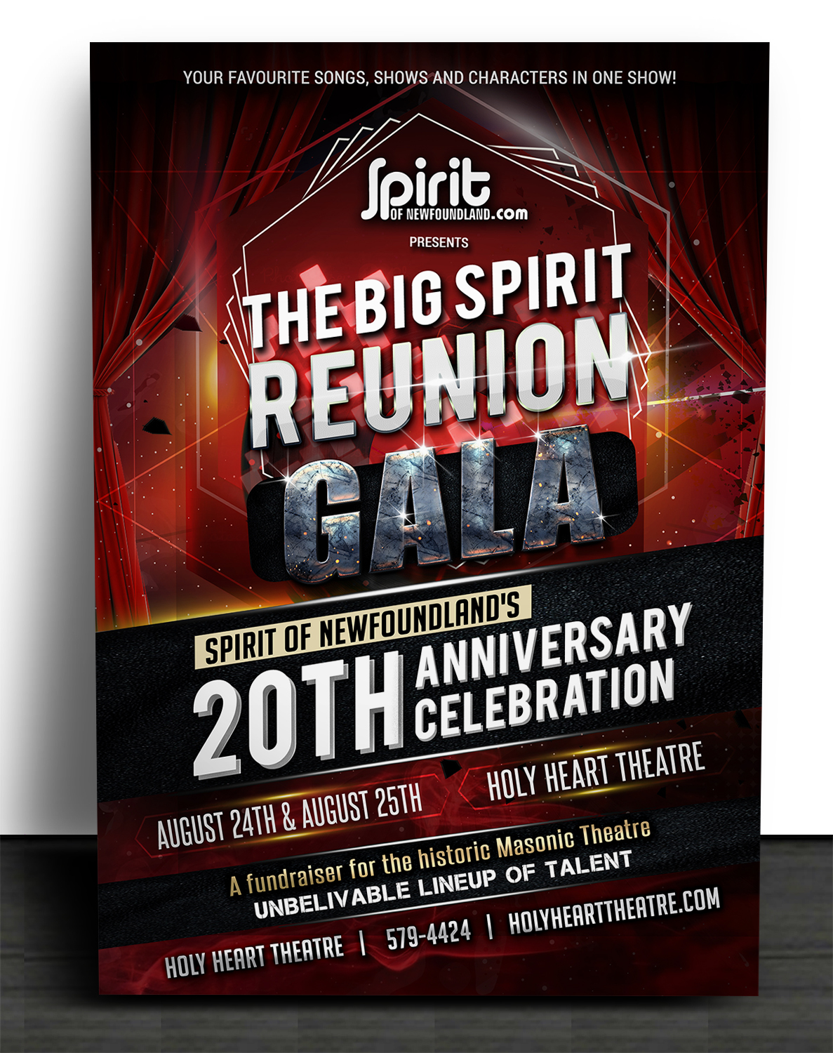 Flyer Design by SAI DESIGNS for Spirit of Newfoundland Productions | Design #14562678