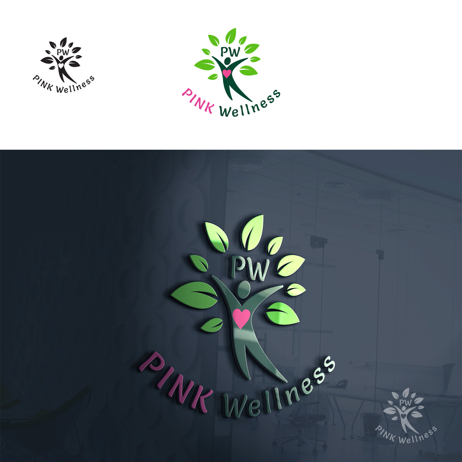 Diseño de Logo por Omee para PINK Wellness | Diseño #14564497