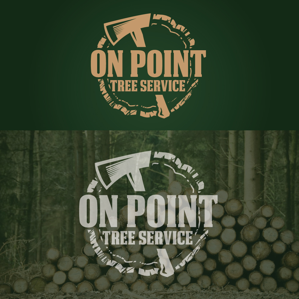Logo Design by Sujit Banerjee for On Point Tree Service  | Design #14647416