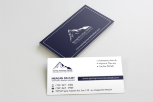 Visitenkarten-Design von Saumin Bhavsar für Spring Mountain Rehab | Design: #14573759