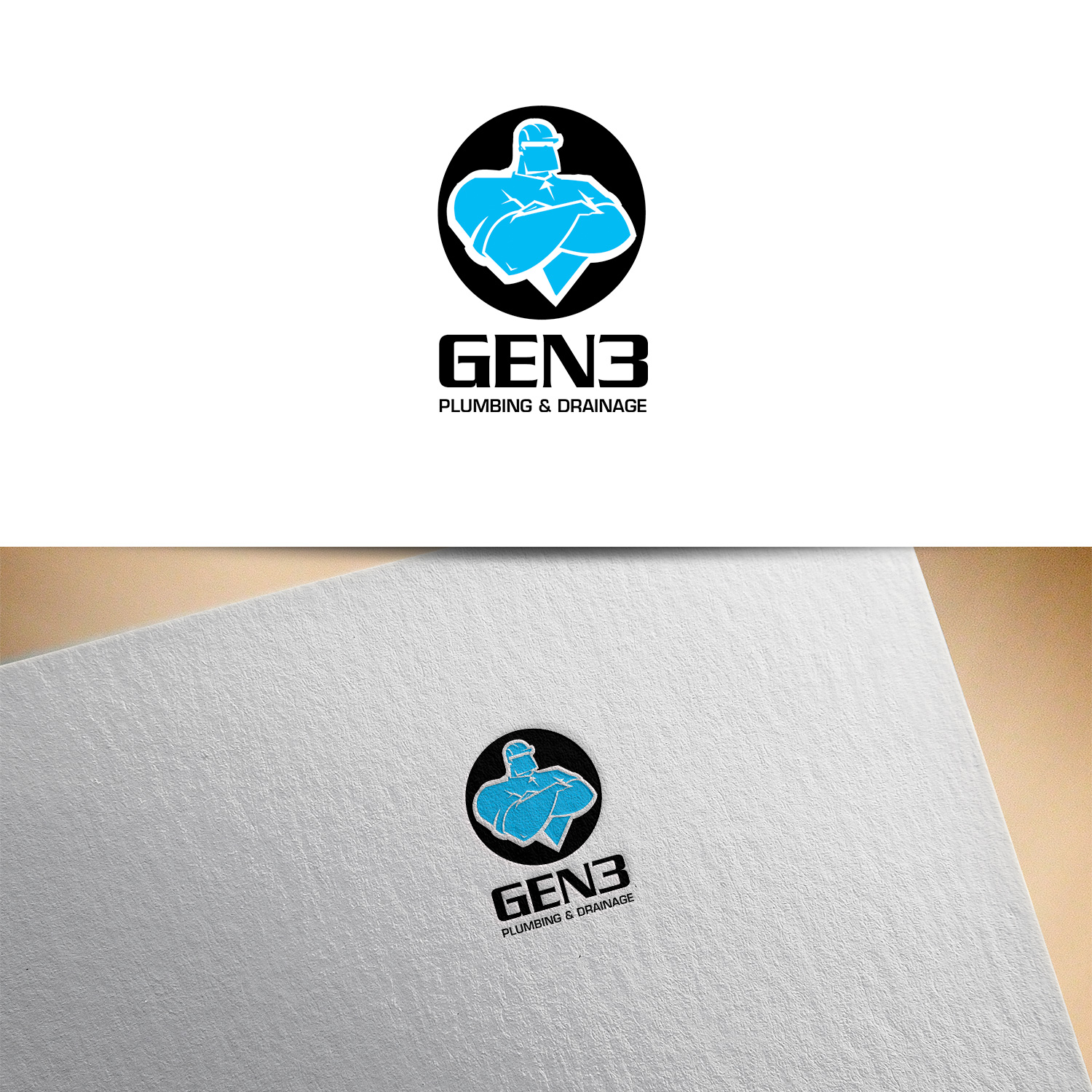 Logo Design by Pixi Dust for Gen3 Plumbing & Drainage | Design #14549502
