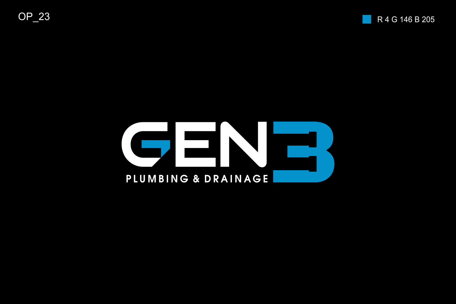 Logo Design by Well Being for Gen3 Plumbing & Drainage | Design: #14605425