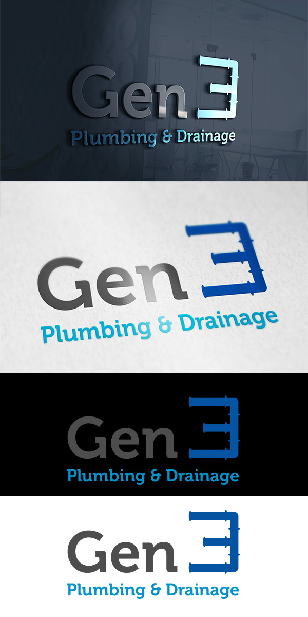 Logo Design by king solangi for Gen3 Plumbing & Drainage | Design #14556489