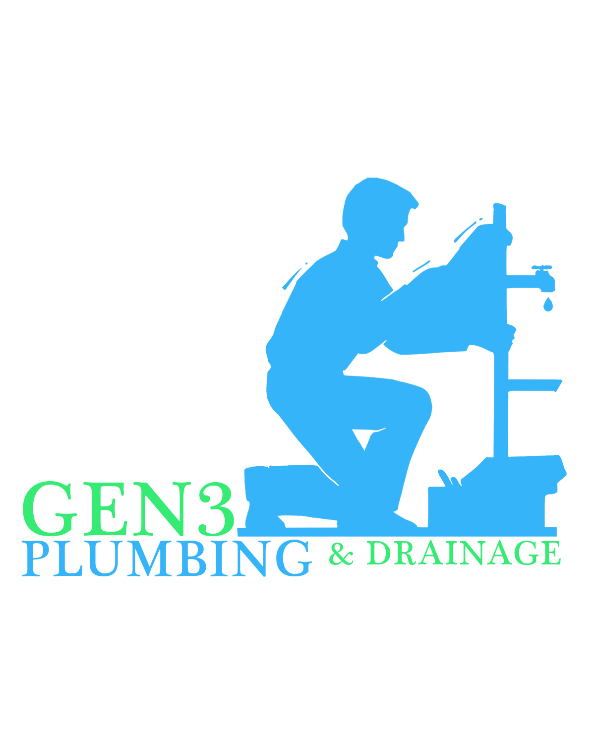 Logo Design by Abdull Basit for Gen3 Plumbing & Drainage | Design #14563750