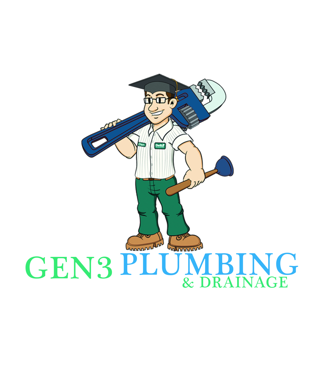 Logo Design by Abdull Basit for Gen3 Plumbing & Drainage | Design #14563966
