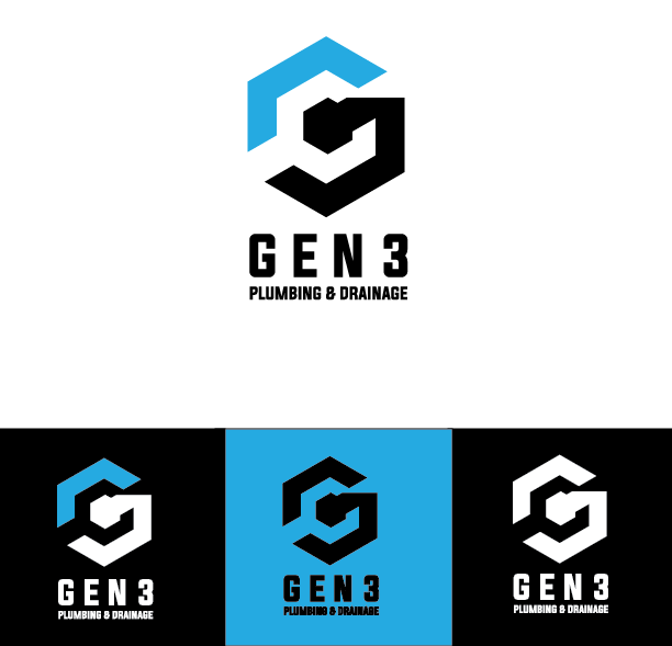 Logo Design by deskageudamus for Gen3 Plumbing & Drainage | Design #14559100