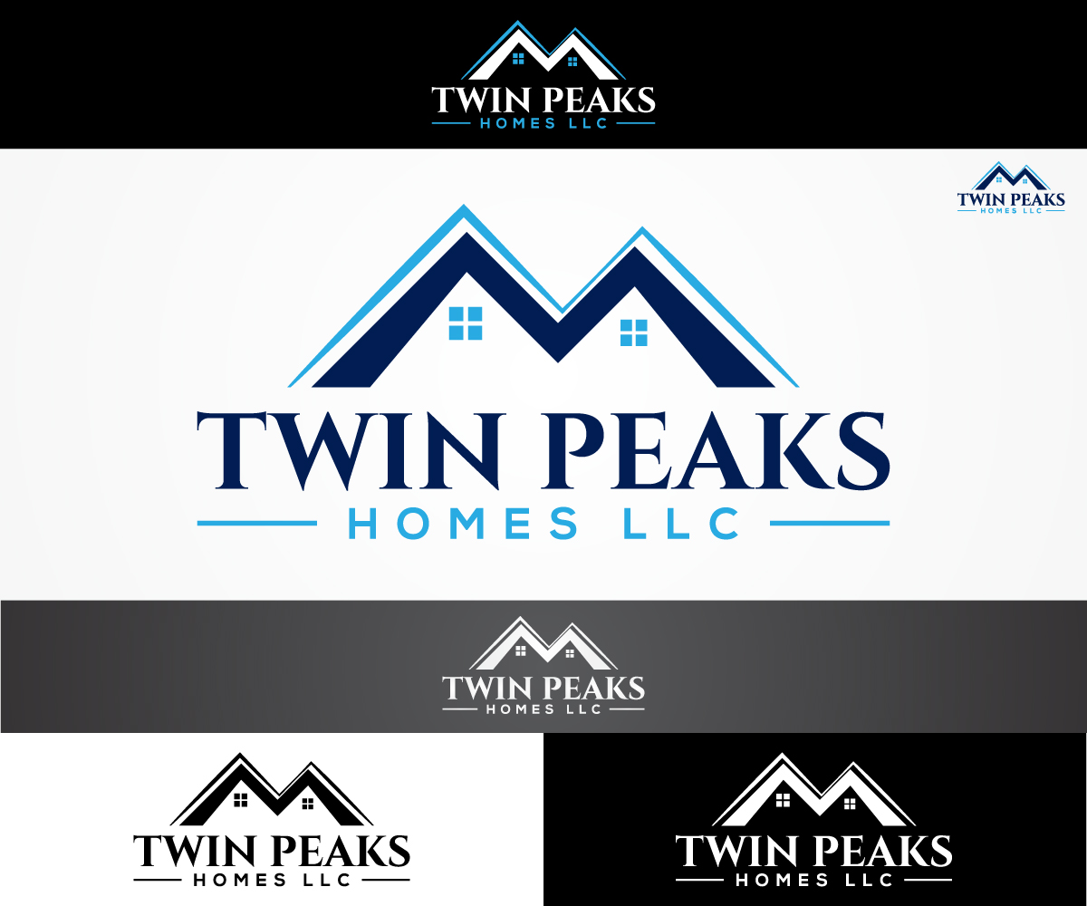 Diseño de Logo por sangeloenriquez para Twin Peaks Homes LLC | Diseño #14545307