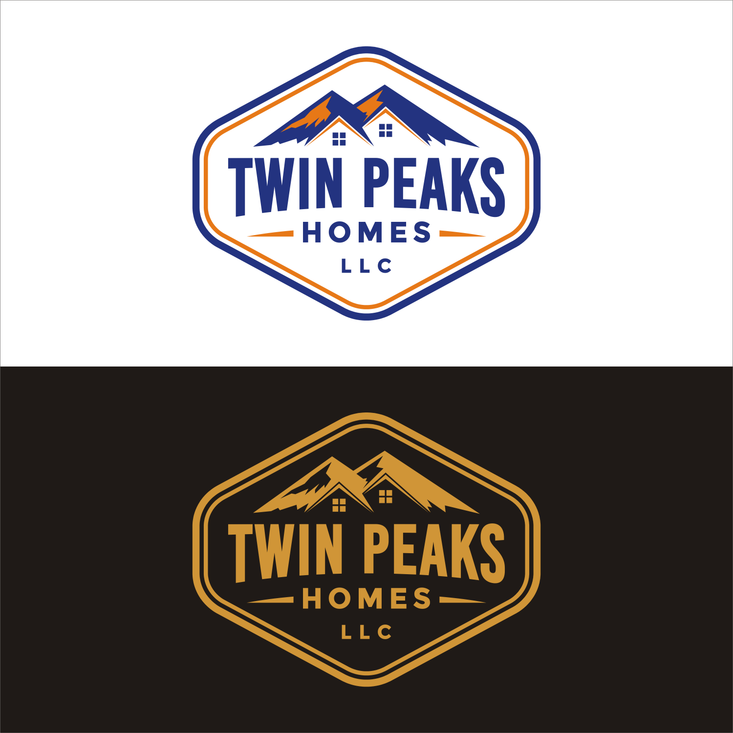 Diseño de Logo por ronimax para Twin Peaks Homes LLC | Diseño: #14559120