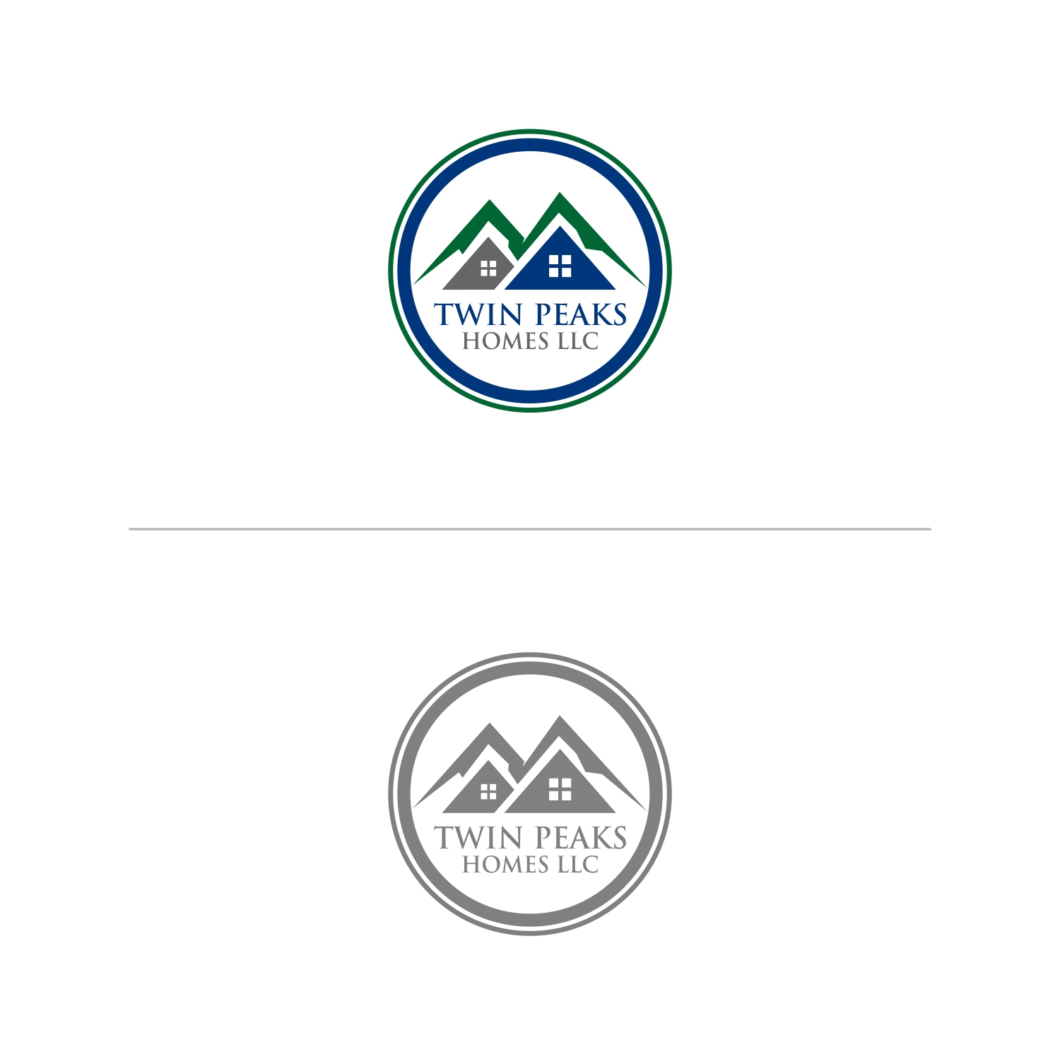 Diseño de Logo por manto.bjb para Twin Peaks Homes LLC | Diseño #14547013