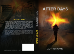 3 Covers (1 each) for each book of my post-apocalypticTrilogy | Diseño de portada de libro por hama89