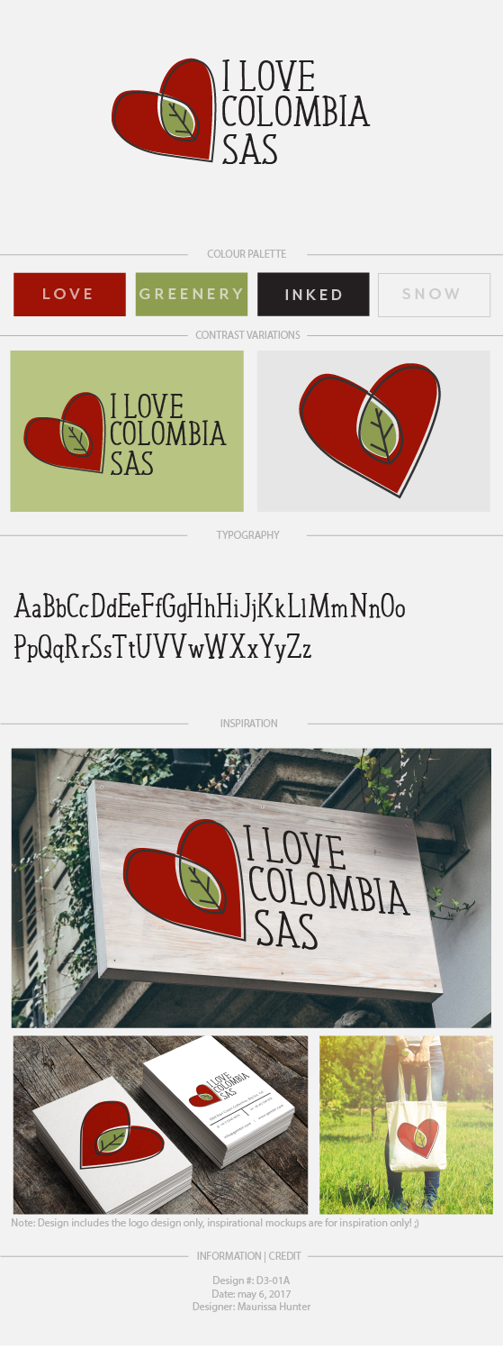 Logo Design by Maurissahunter for I Love Colombia SAS | Design: #14690051