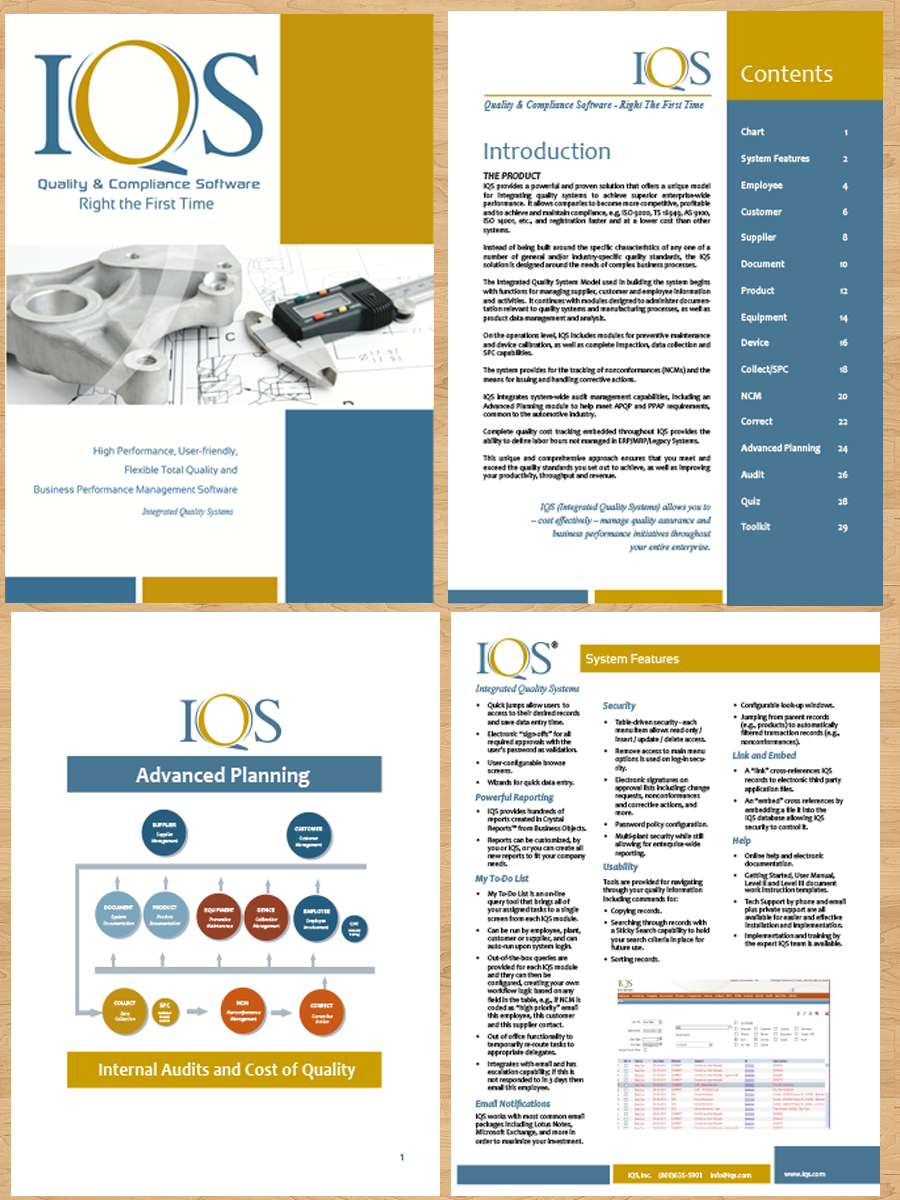 Brochure Design by Shabnum Khan for IQS, Inc. | Design #2582023