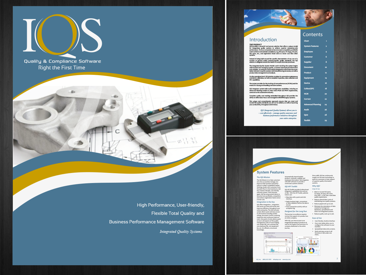 Brochure Design by Shabnum Khan for IQS, Inc. | Design: #2610993