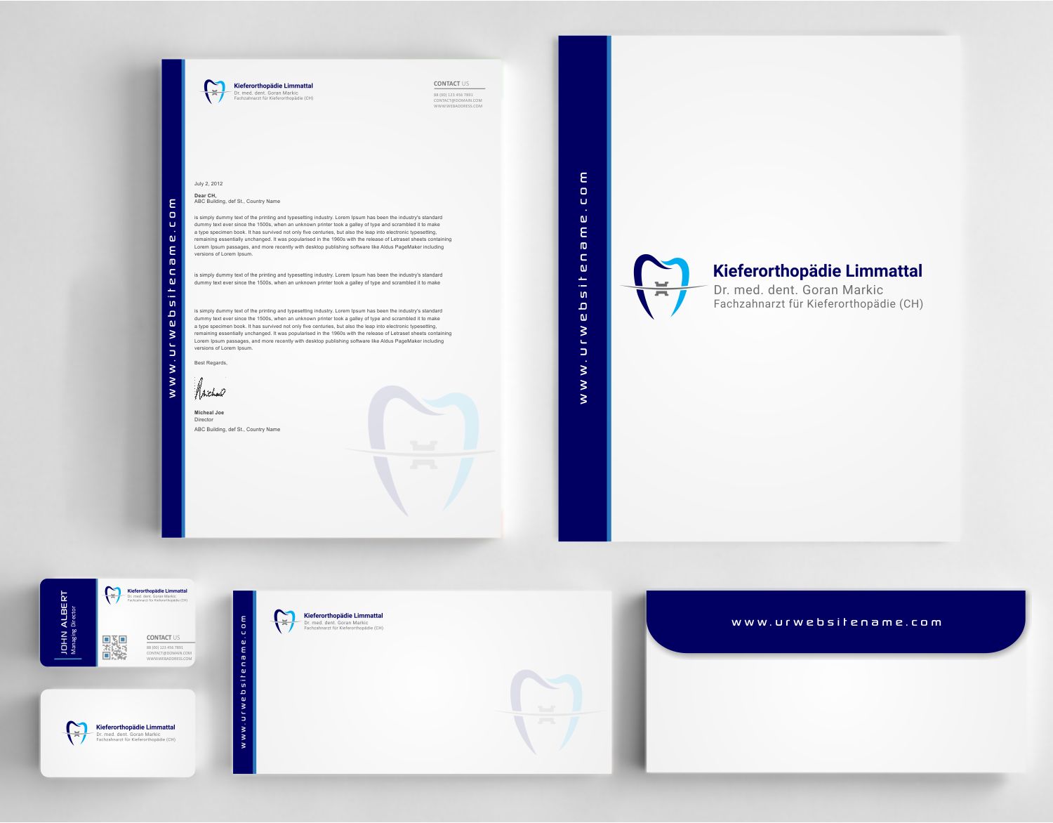 Design de Papeterie par AwsomeD pour Kieferorthopädie Limmattal GmbH | Design #14574477