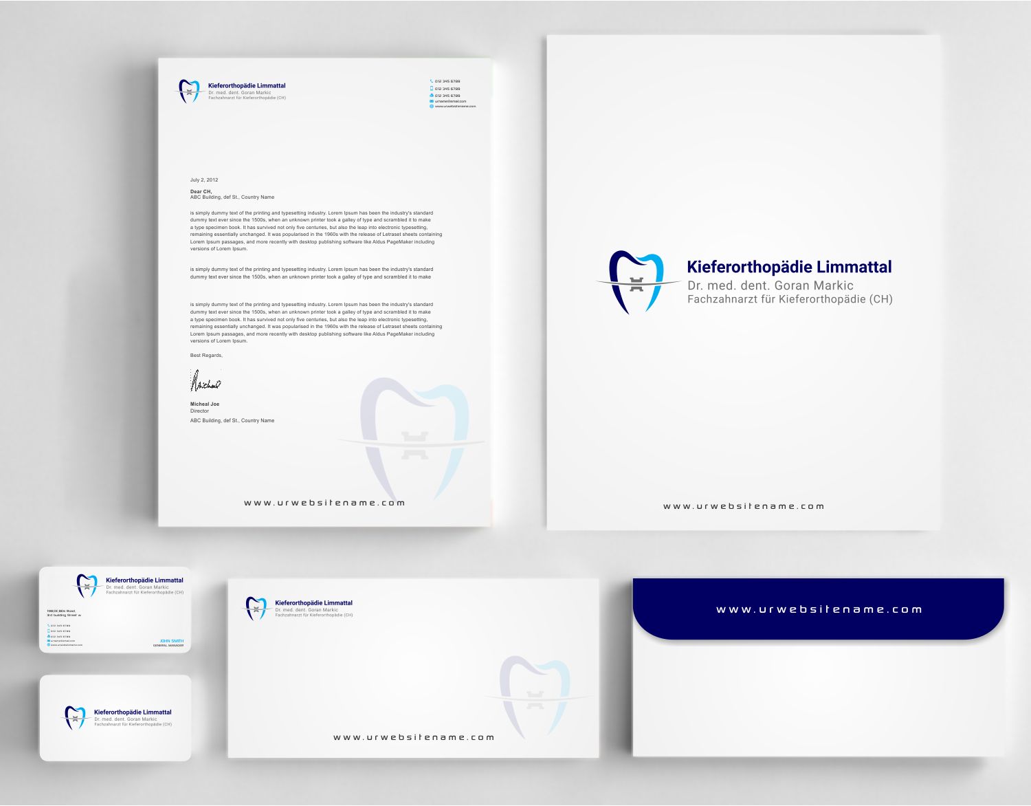 Design de Papeterie par AwsomeD pour Kieferorthopädie Limmattal GmbH | Design #14574479