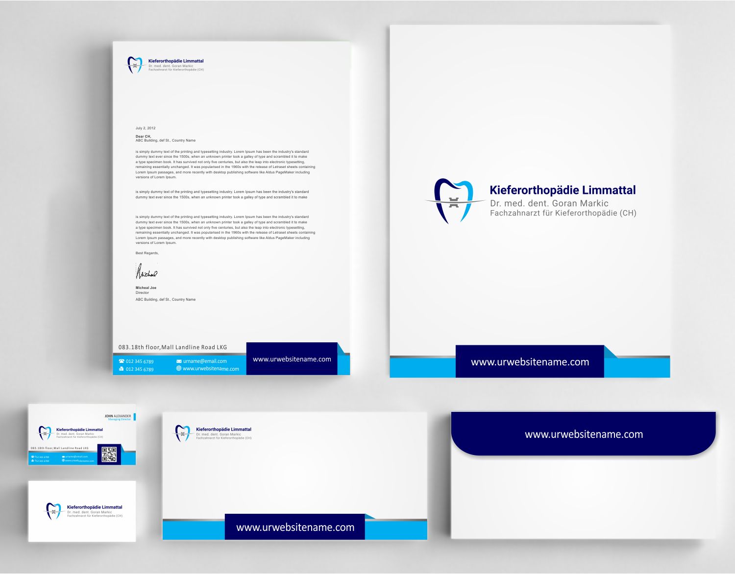 Design de Papeterie par AwsomeD pour Kieferorthopädie Limmattal GmbH | Design #14574499