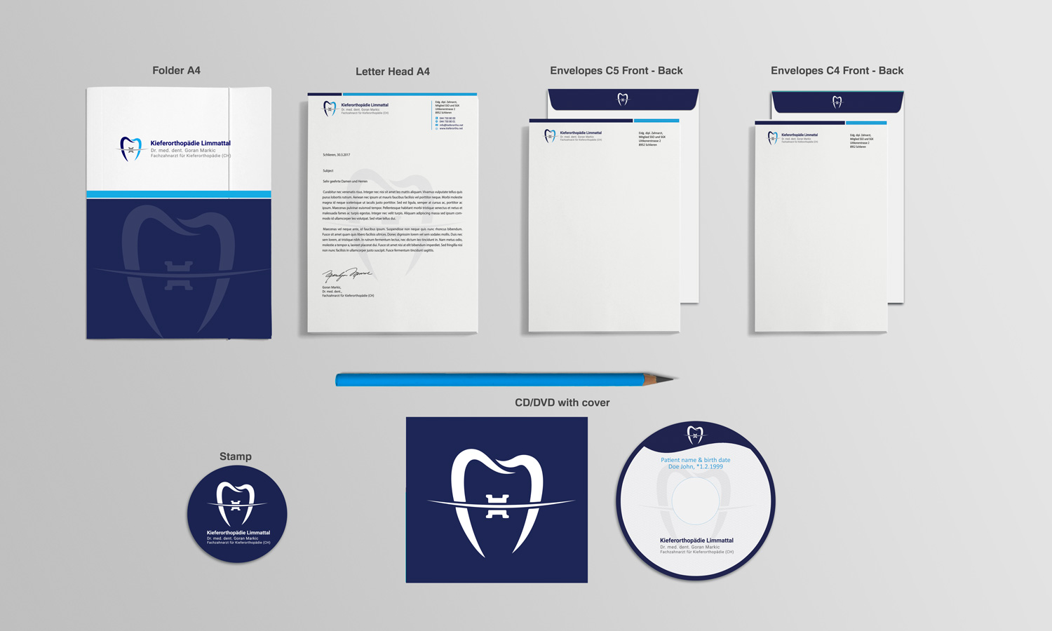 Design de Papeterie par Designs 2019 pour Kieferorthopädie Limmattal GmbH | Design #14576055