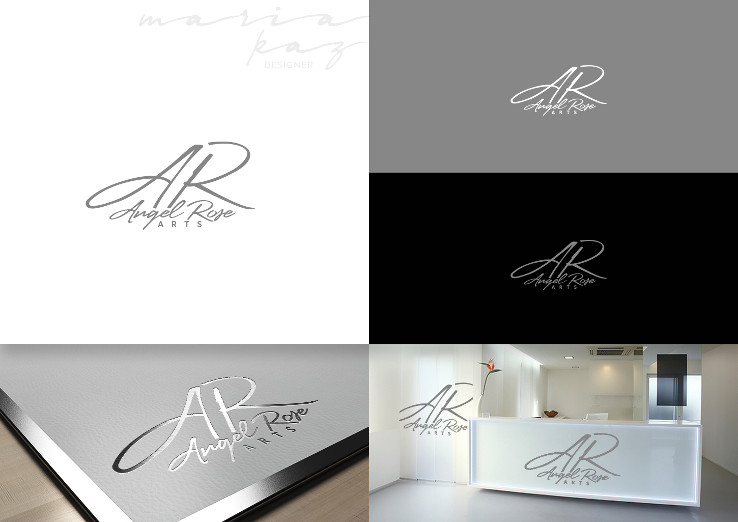 Logo Design by maria-kaz for Angel Rose Arts | Design #14646399