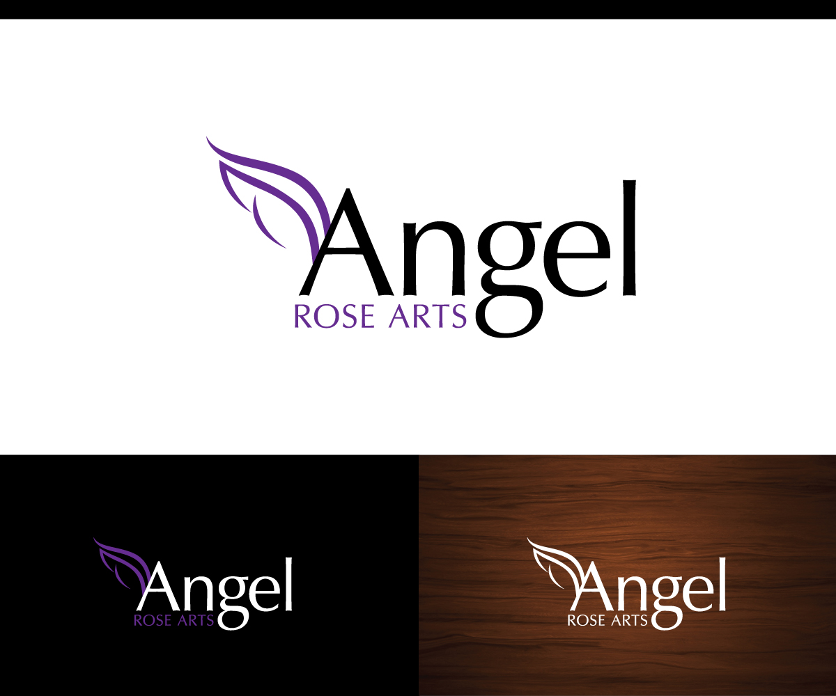 Logo Design by webeezine for Angel Rose Arts | Design #14577756