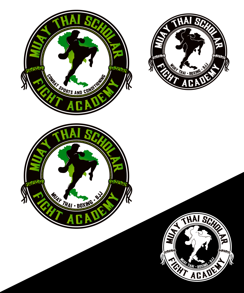 Logo Design by StudioD™ for Muay Thai Scholar | Design #14758812