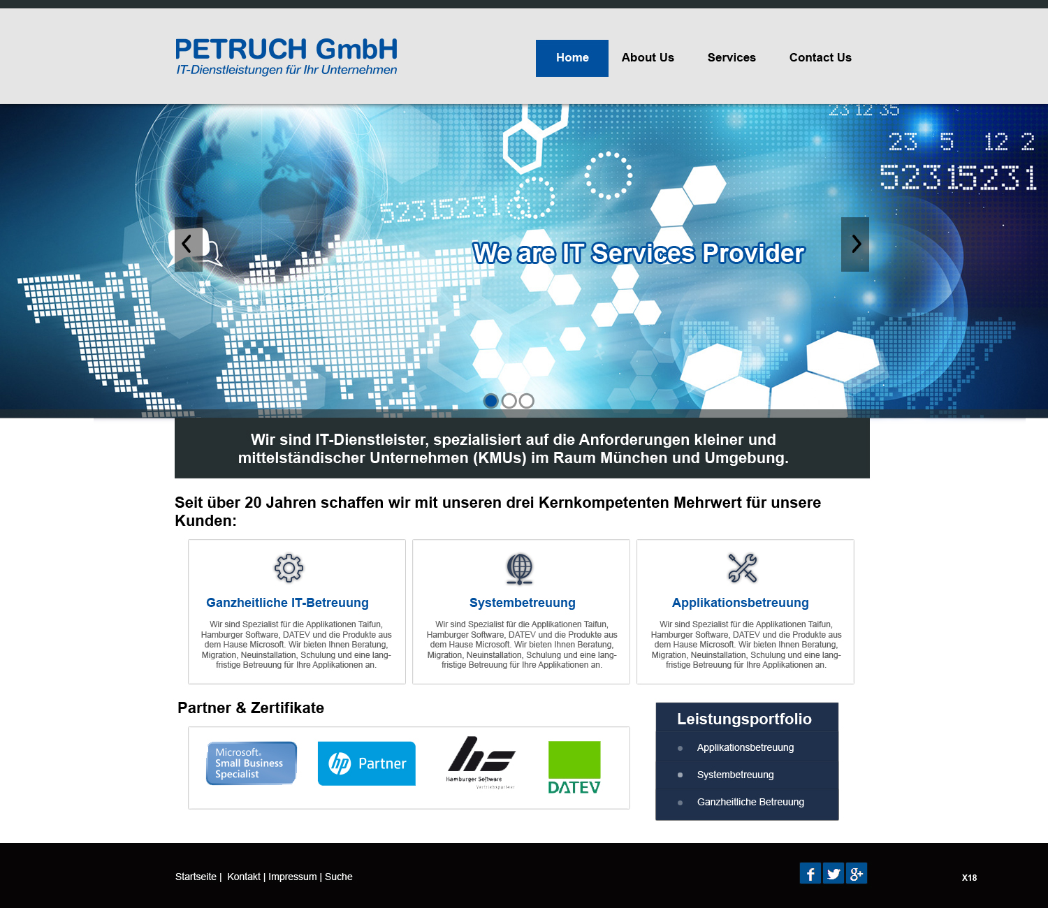 Web Design by pb for PETRUCH GmbH | Design #2532820