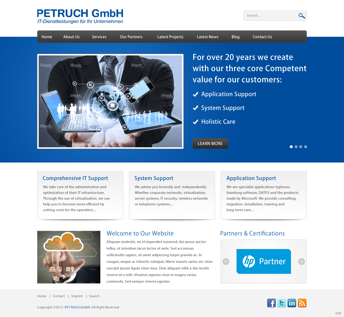Web Design by pb for PETRUCH GmbH | Design #2538084