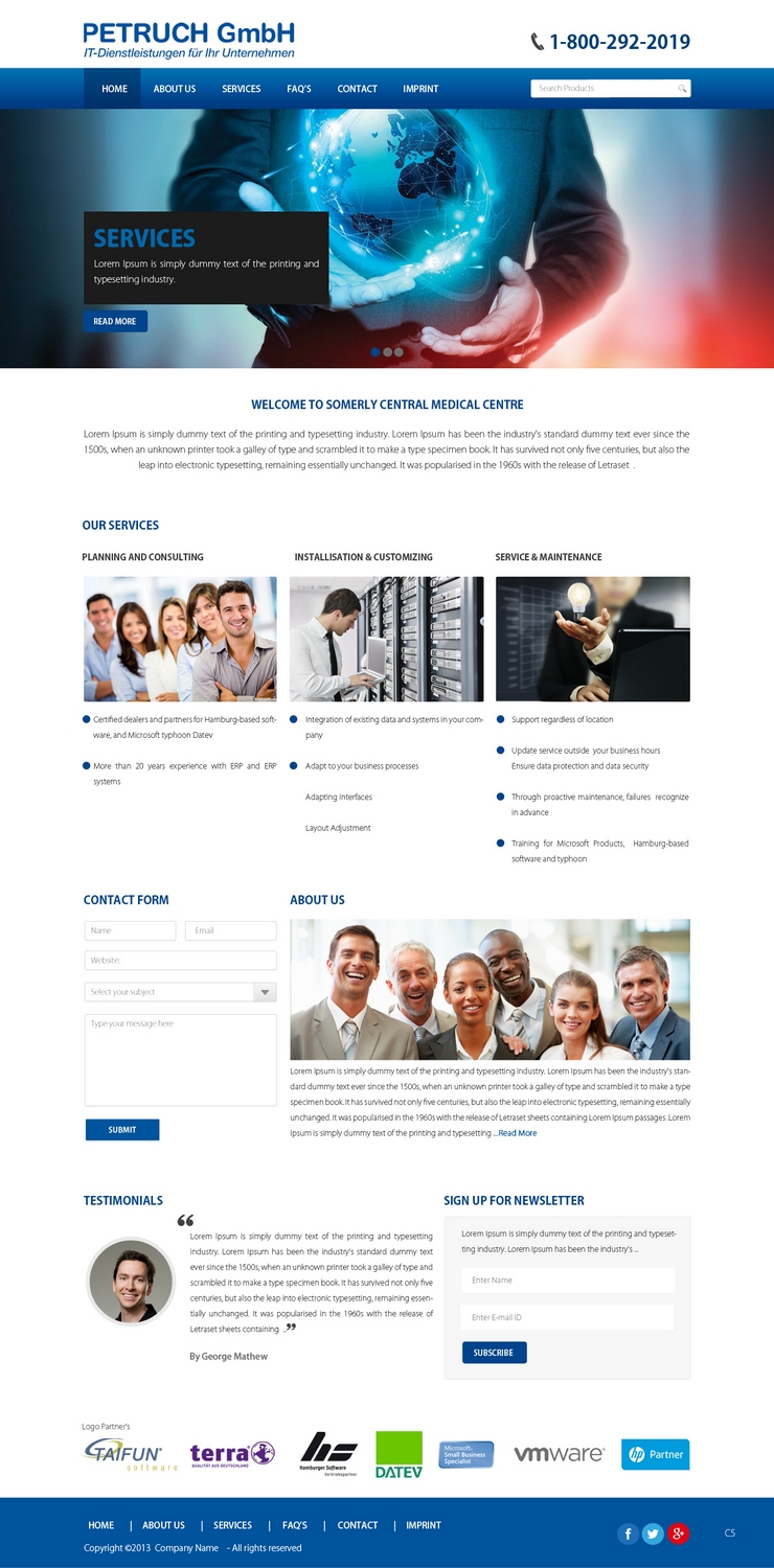 Web Design by pb for PETRUCH GmbH | Design #2580415