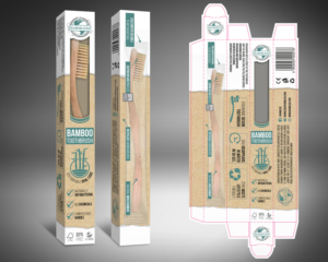 packaging for bamboo toothbrush | Design Emballage par GRAFANNA