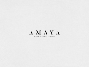 Amaya (also want to see options of it having the tag line underneath which says Simple,Timeless.Beautiful) | Logo Design by mldtrvs