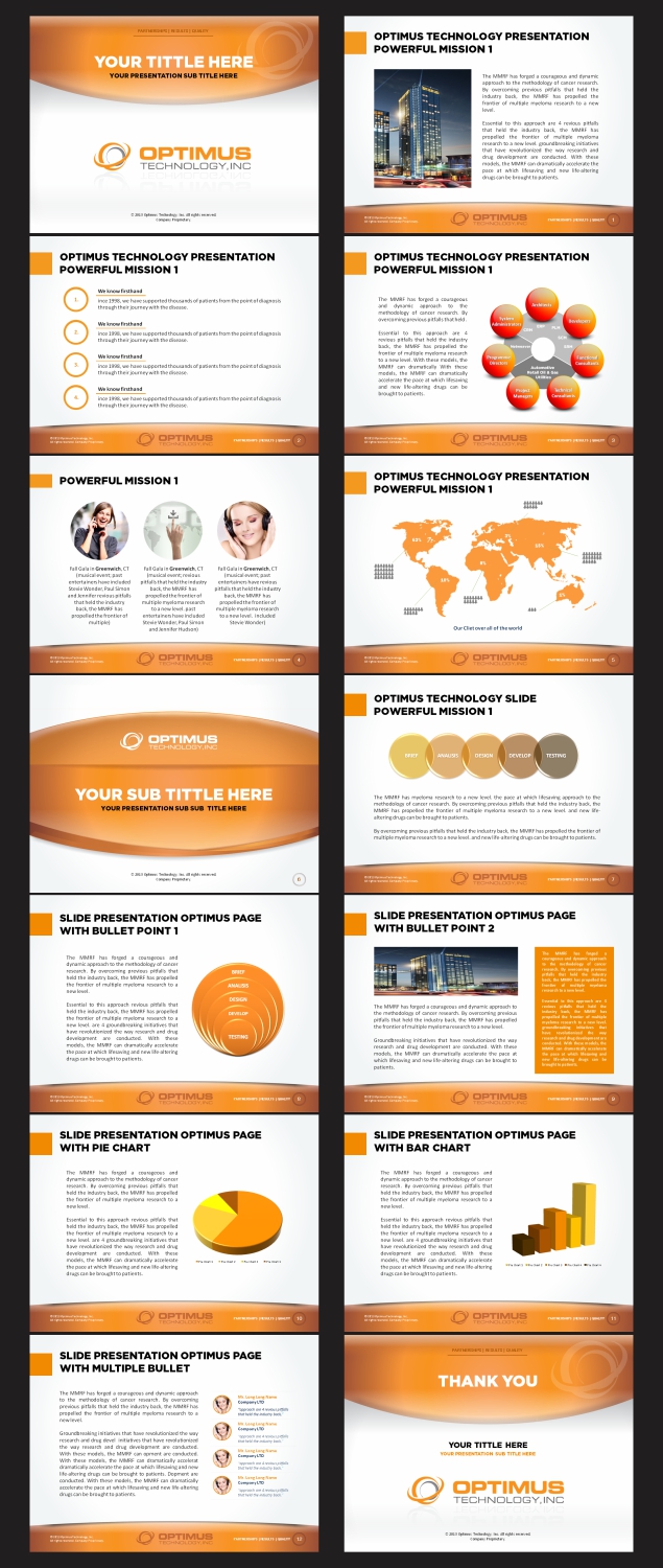 PowerPoint Design by DDD for Optimus Technology, Inc | Design #2535395